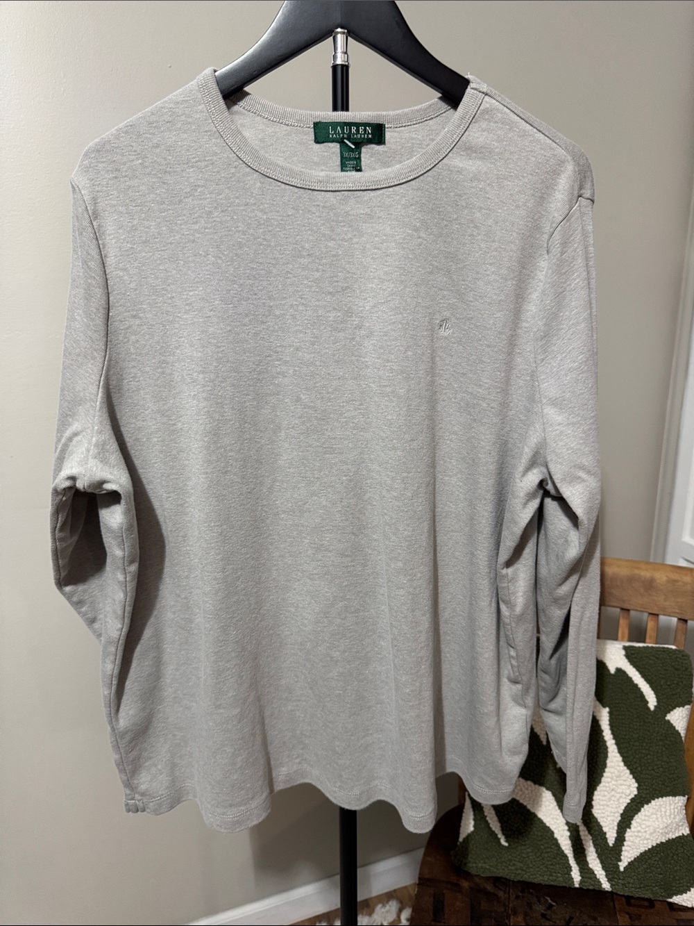 Lauren Ralph Lauren Lightweight Long Sleeve Top 3X